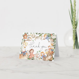 Nursery Rhymes Baby Shower Thank You Card