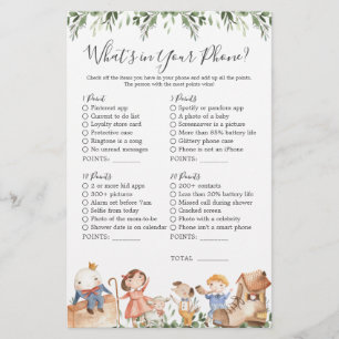 Nursery Rhymes Baby Shower What's in Your Phone