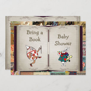Nursery Rhymes Bring A Book Baby Shower Invitation