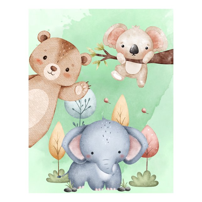 Nursery Safari Animals wall art (Nursery Safari Animals wall art)