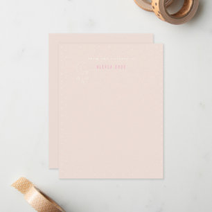 Nursery stationery baby pink cute Note Card
