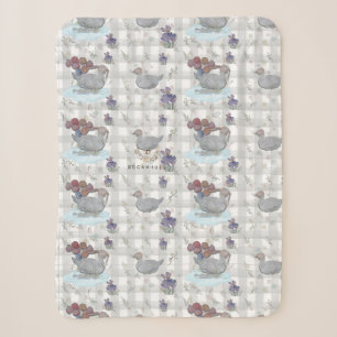 Nursery Theme Duck Balloon Baby Blanket