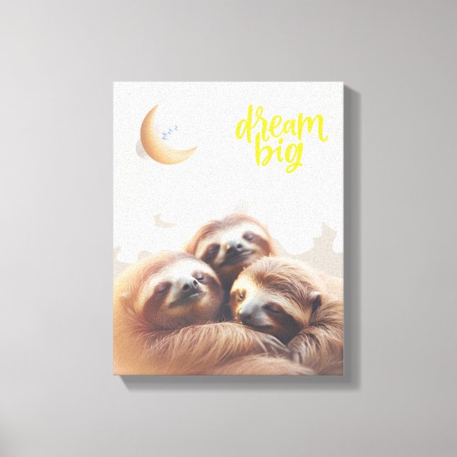 Nursery wall art - Canvas Print - Dream Big (Front)