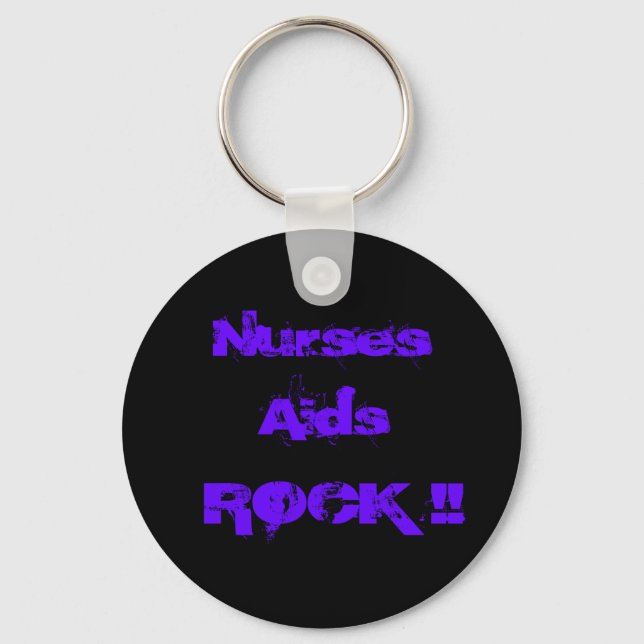 Nurses Aids Rock 2 Keychain (Front)