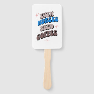 Nurses and Coffee Hand Fan
