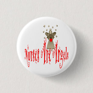 Nurses Are Angels 1 Inch Round Button