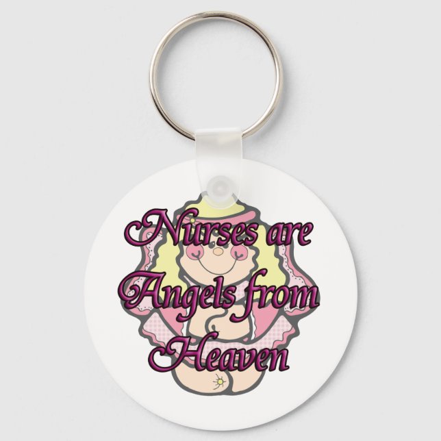 NURSES ARE ANGLES KEYCHAIN (Front)