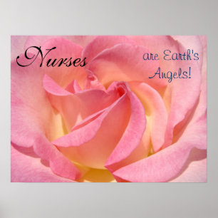 Nurses are Earth's Angels! posters art prints Rose