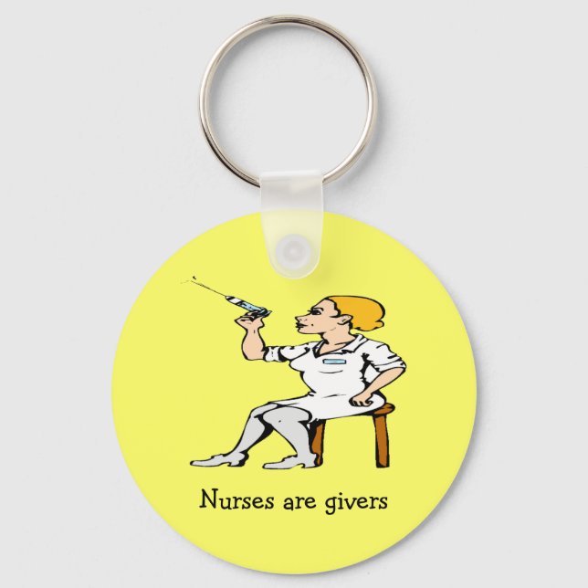 Nurses are givers keychain (Front)