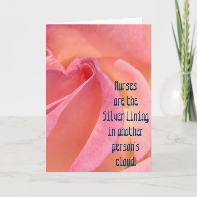 Nurses are Silver Lining in Another's Cloud cards (Front)