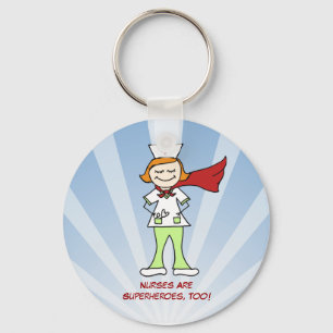 Nurses Are Superheroes Keychain