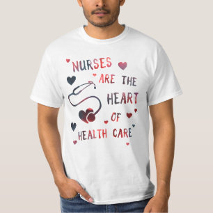 nurses are the heart of healthcare bokeh T-Shirt