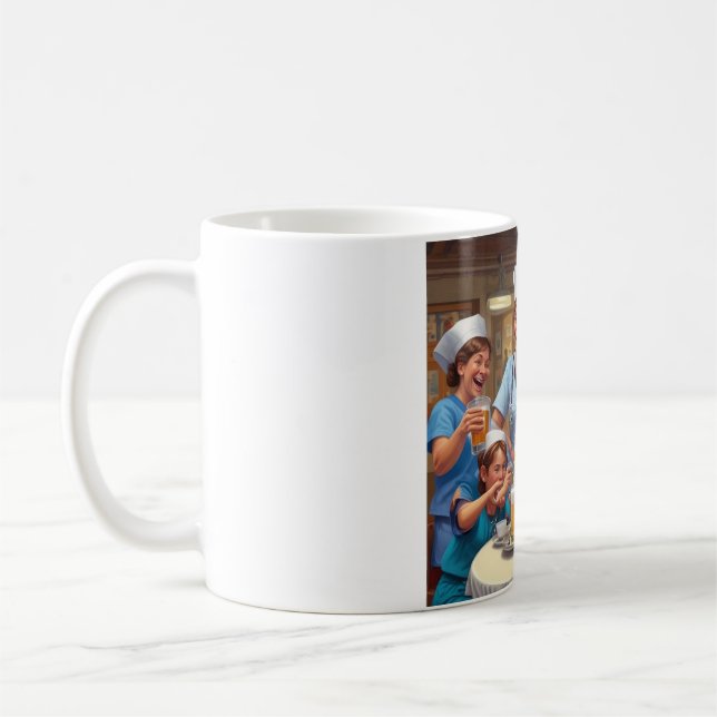 Nurses Brew Hope, Doctors Pour Care Mug (Left)