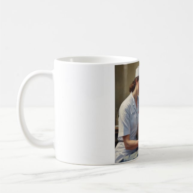 Nurses: Brewed with Care - The Ultimate Coffee Coffee Mug (Left)