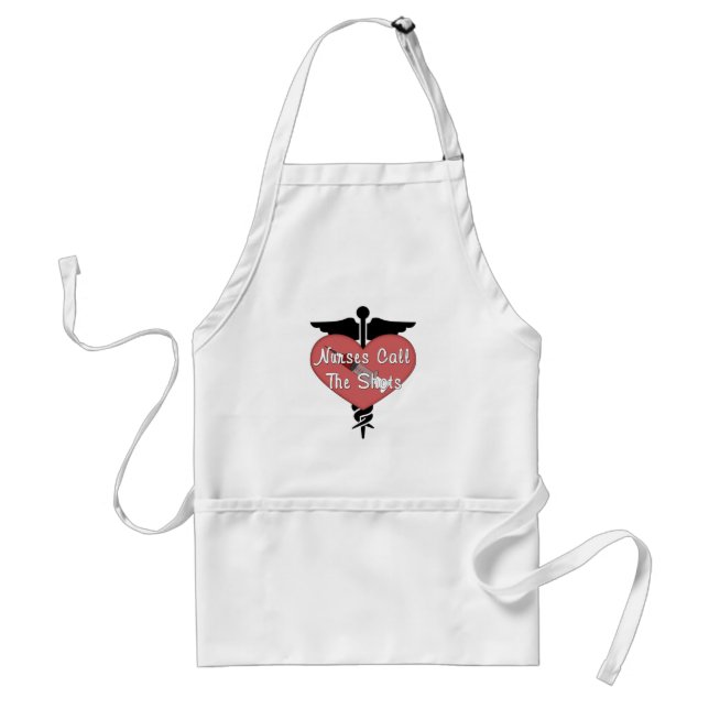 Nurses Call The Shots Standard Apron (Front)