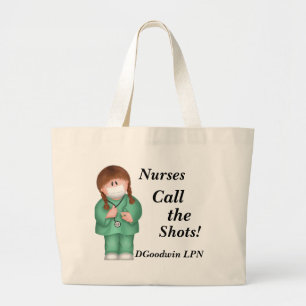 Nurses Call the Shots! Tote Bag