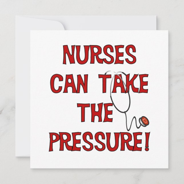 Nurses Can Take the Pressure (Front)