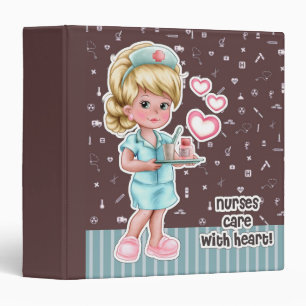 Nurses care with Heart. Gift Binders