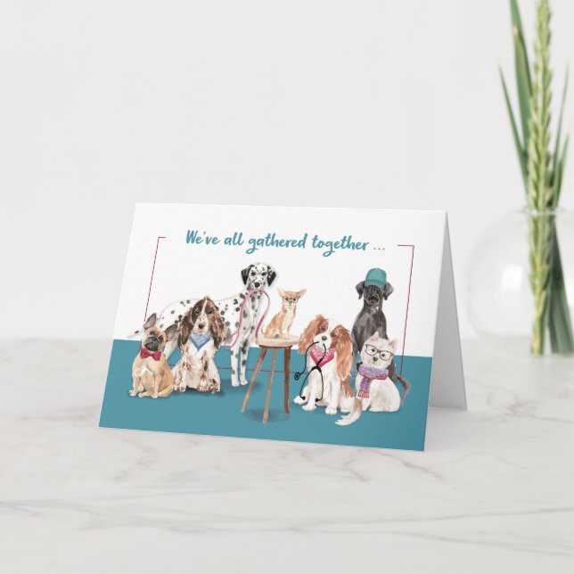 Nurses Day From Group Funny Dogs Card (Front)