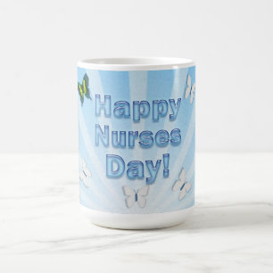 Nurses Day Gifts Colourful Butterflies Coffee Mug