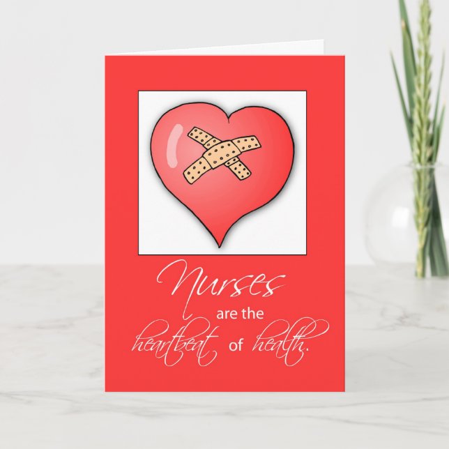 Nurses Day Heartbeat Card (Front)