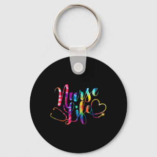 Nurses Day Nurse Life Tie Dye Nurse Week 2026 Keychain