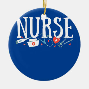 NURSE'S DAY NURSE WEEK Nurse Life Mother  Ceramic Ornament