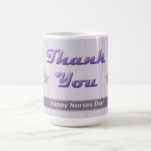 Nurses Day Purple Stripe Coffee Mug