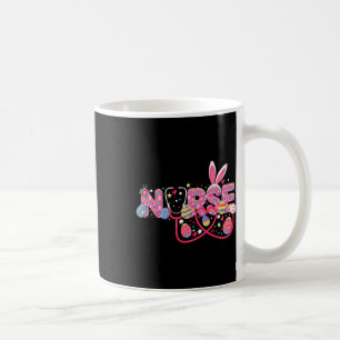 Nurses Easter Bunny Egg Stethoscope Nurse Happy Ea Coffee Mug