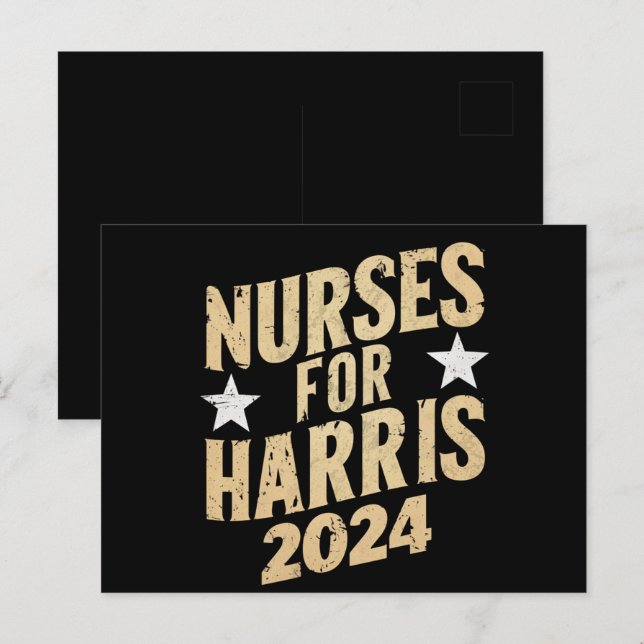 Nurses For Harris 2024 USA Postcard (Front/Back)