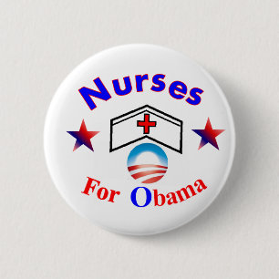 nurses for obama button
