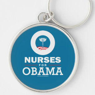 Nurses for Obama Keychain