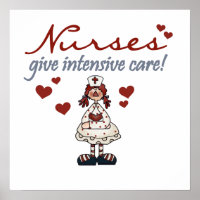 Nurses Give Intensive Care t-shirts and Gifts