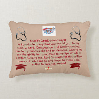 Nurse's Graduation Prayer Decorative Pillow