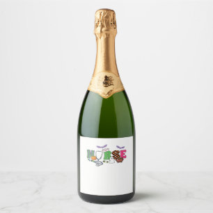 Nurses Halloween Classic T-Shirt Sparkling Wine Label