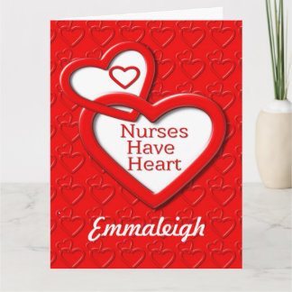 Nurses Have Heart Pinning Congratulations Card