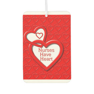Nurses Have Heart Red Linked Hearts Nurses Day Air Freshener
