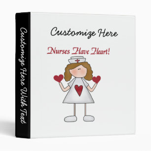 Nurses Have Heart T-shirts and Gifts Binder