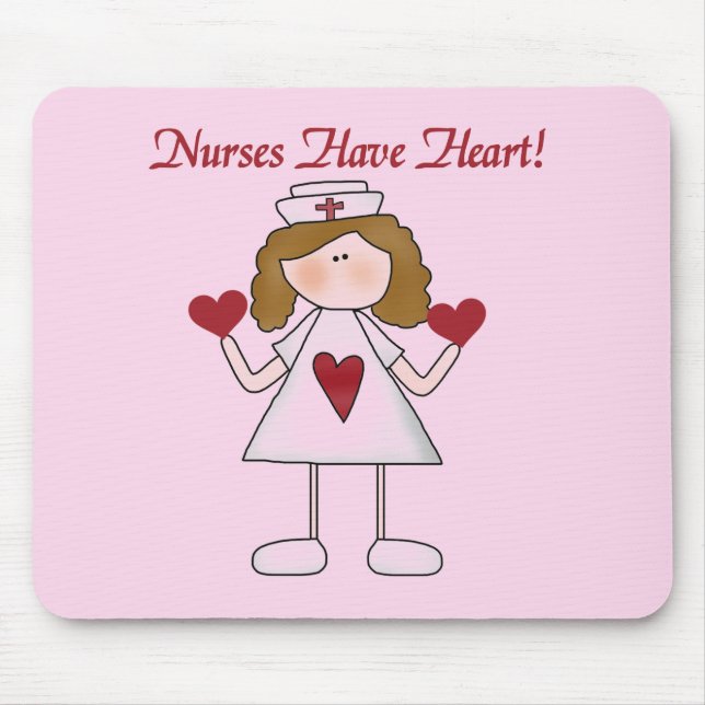 Nurses Have Heart T-shirts and Gifts Mouse Pad (Front)