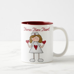 Nurses Have Heart T-shirts and Gifts Two-Tone Coffee Mug