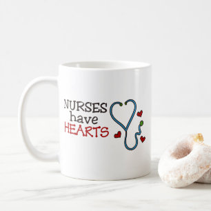 Nurses Have Hearts Coffee Mug