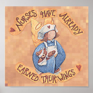 nurses have wings poster