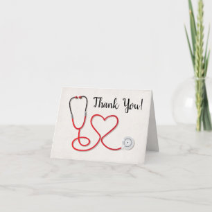 Nurse's Heart thank you note card