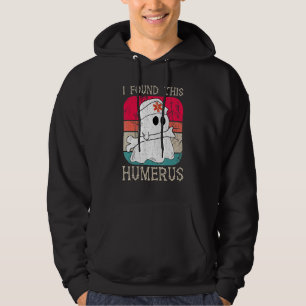 Nurses I Found This Humerus Ghost Nurse Halloween Hoodie