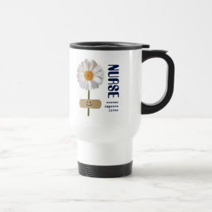 Nurses improve lives. Smiling Daisy Gift Mugs