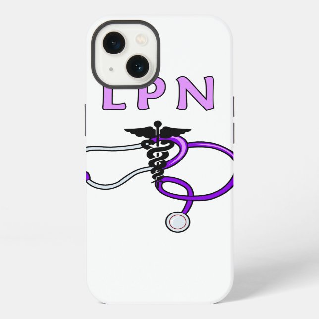 Nurses LPN Stethoscope iPhone Case (Back)