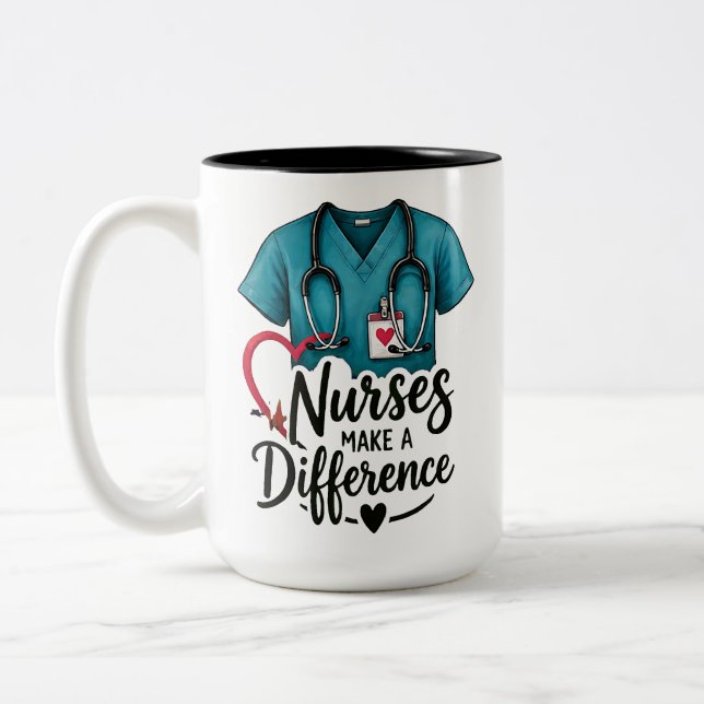 Nurses Make a Difference Appreciation Coffee Mug (Left)