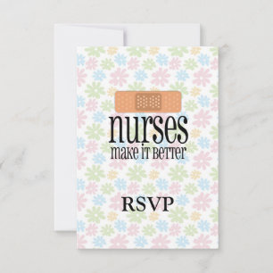 Nurses Make it Better, Bandage RSVP Card