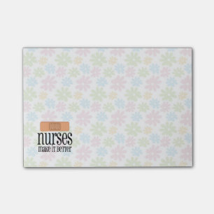 Nurses Make it Better, Cute Nurse Bandage Post-it Notes