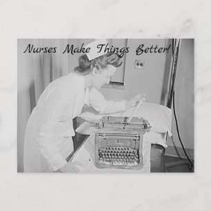 Nurses Make Things Better Vintage Photo Postcard